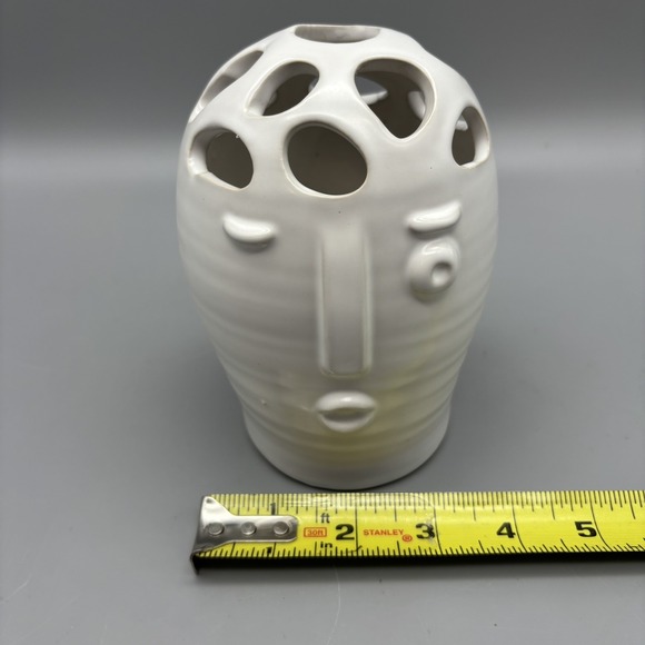 Picasso Modern Art Flower Bud Vase Face Flower Frog - Picture 8 of 8